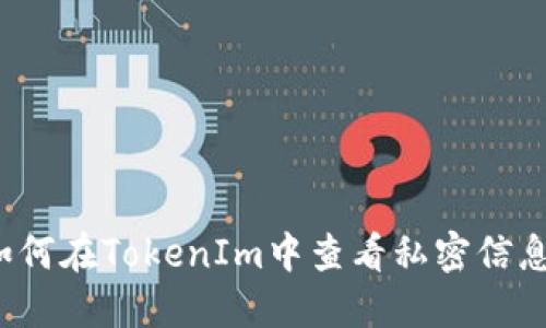 如何在TokenIm中查看私密信息？