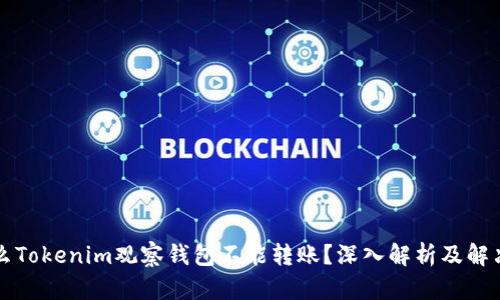 为什么Tokenim观察钱包不能转账？深入解析及解决方案