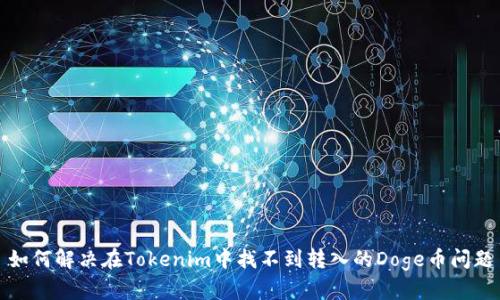 如何解决在Tokenim中找不到转入的Doge币问题