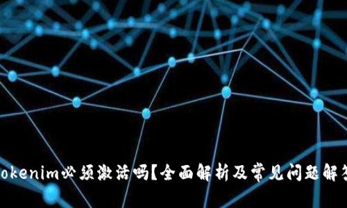 Tokenim必须激活吗？全面解析及常见问题解答