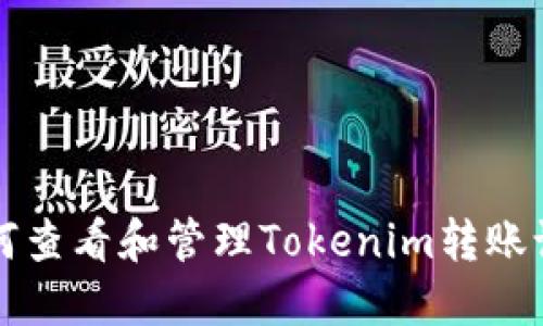 如何查看和管理Tokenim转账记录