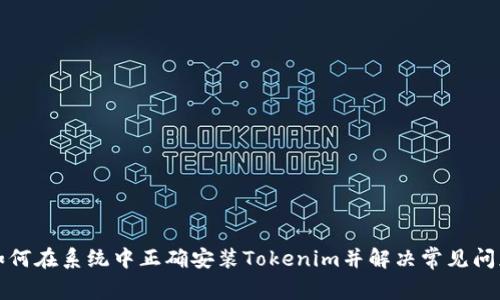 如何在系统中正确安装Tokenim并解决常见问题